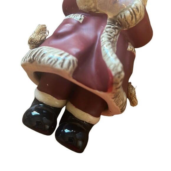 Vintage‎ Christmas Tree Ornament ceramic Santa - Picture 5 of 6